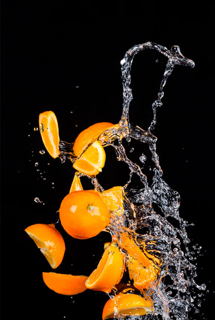 Vinilos electrodomésticos neveras naranjas splash